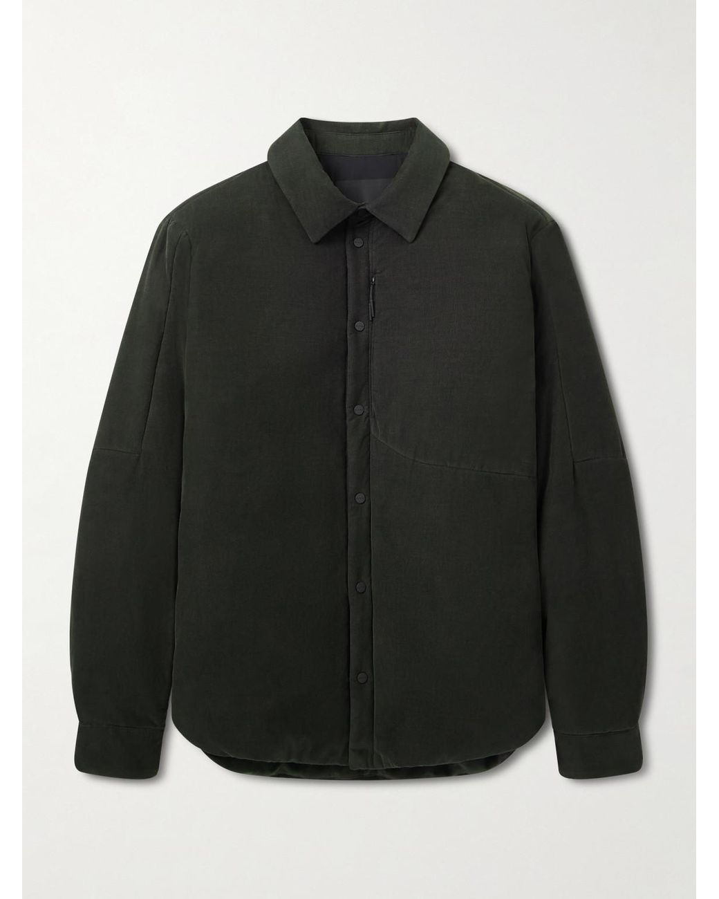 Sease Black Gate 2.0 Padded Cotton-Corduroy Overshirt for men