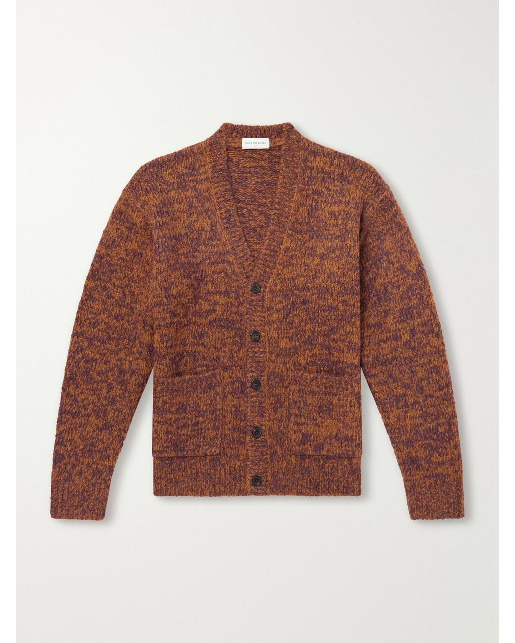 Dries Van Noten Brown Mounia Alpaca-blend Cardigan for men