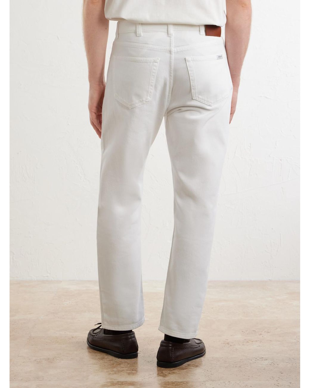 Ghiaia White Straight-Leg Jeans for men