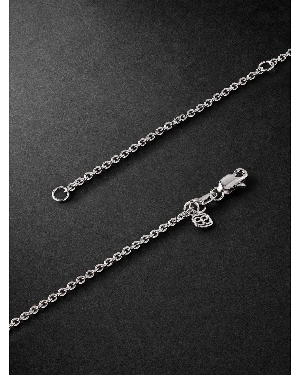 Sydney Evan Black Large Nugget Hamsa 14-Karat Necklace for men