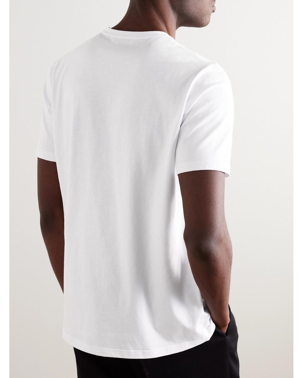 Gabriela Hearst White Bandeira Recycled Cotton-Jersey T-Shirt for men