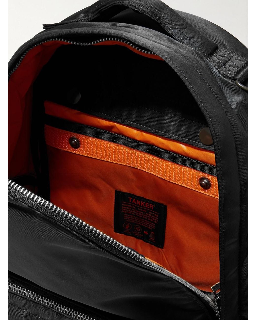 Porter-Yoshida and Co Black Daypack Nylon-Twill Backpack for men