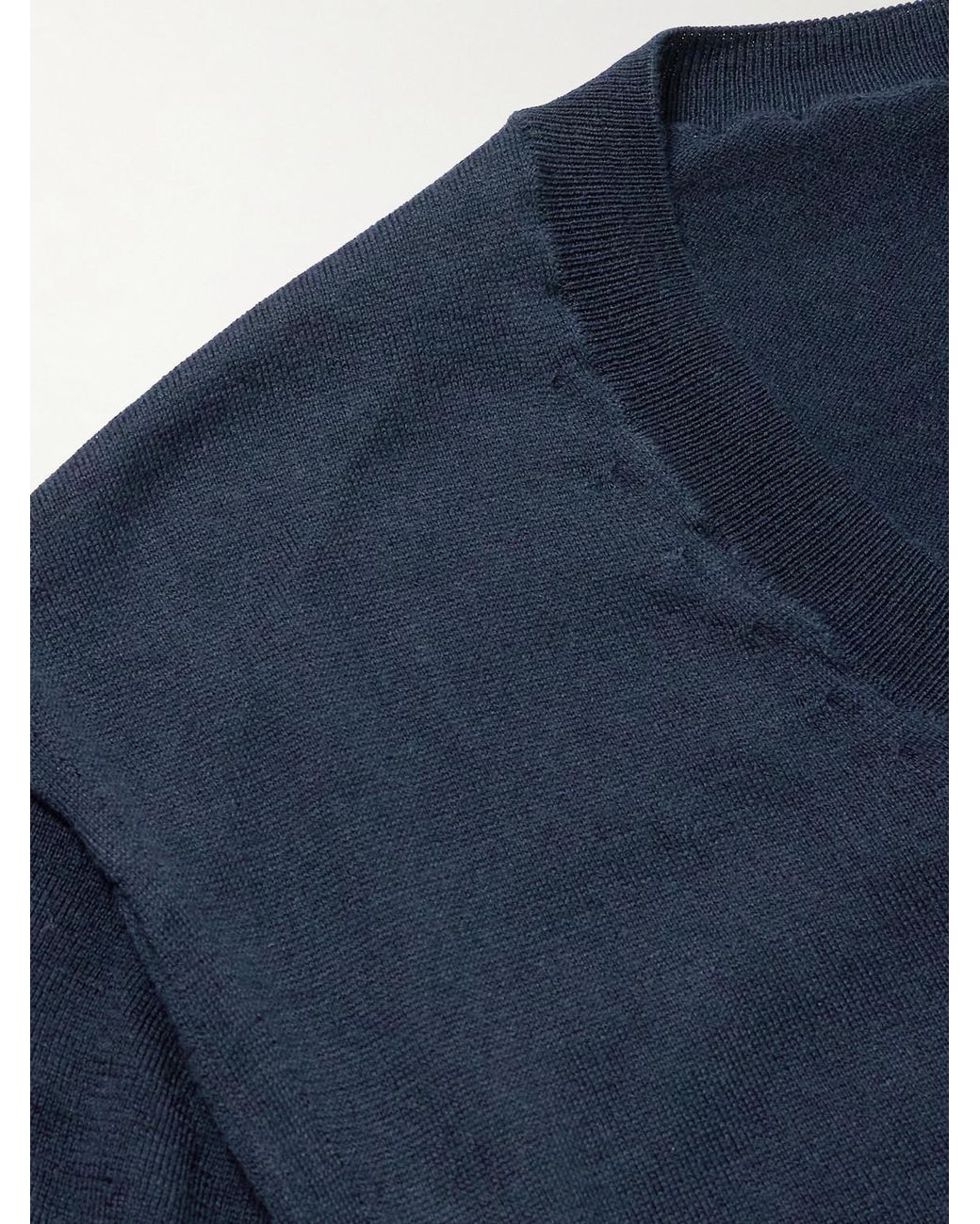 Tom Ford Blue Slim-Fit Cotton T-Shirt for men