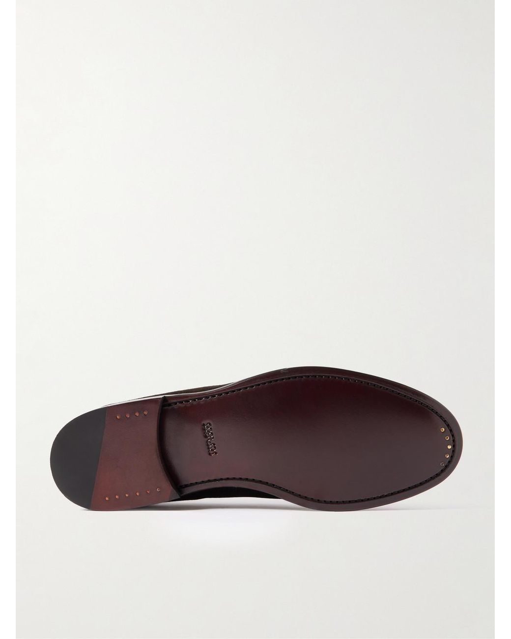 Morjas Brown Suede Penny Loafers for men
