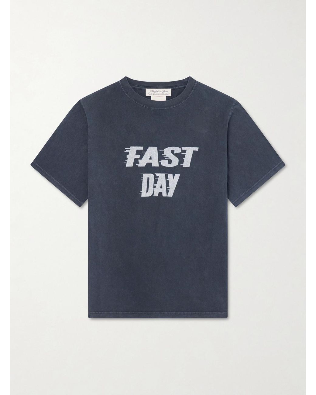 Remi Relief Blue Fast Day Printed Cotton-Jersey T-Shirt for men