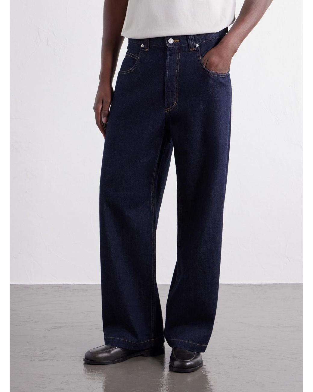 Agolde Blue Grover Wide-Leg Jeans for men