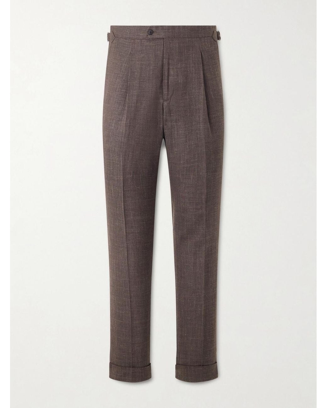 Saman Amel Gray Amie Straight-leg Wool for men