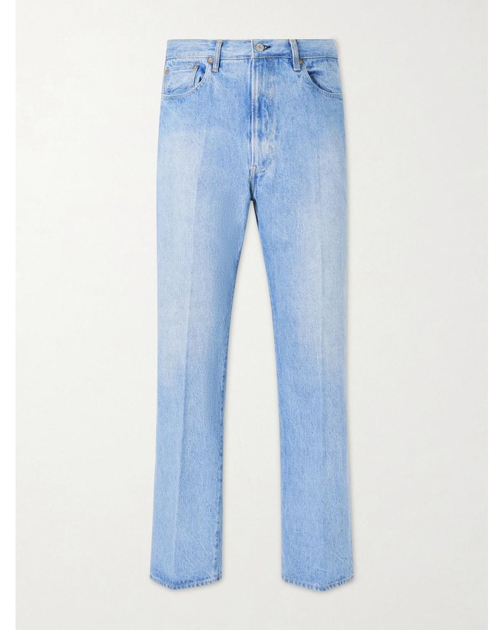 Kaptain Sunshine Blue Skate Shoecut Straight-leg Denim for men