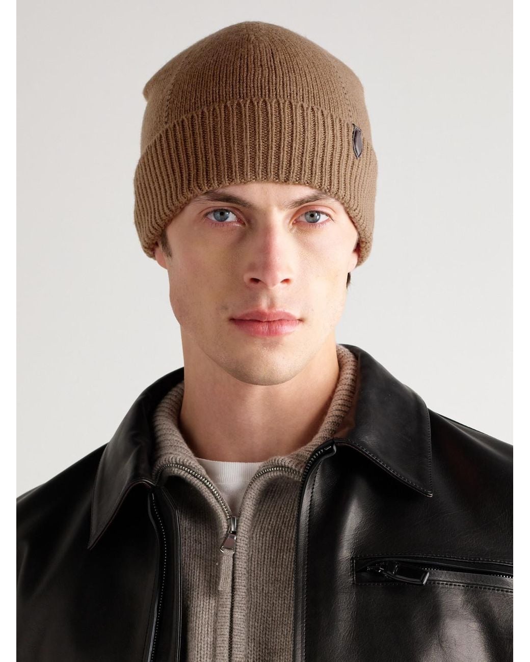 Berluti Brown Cashmere Beanie for men