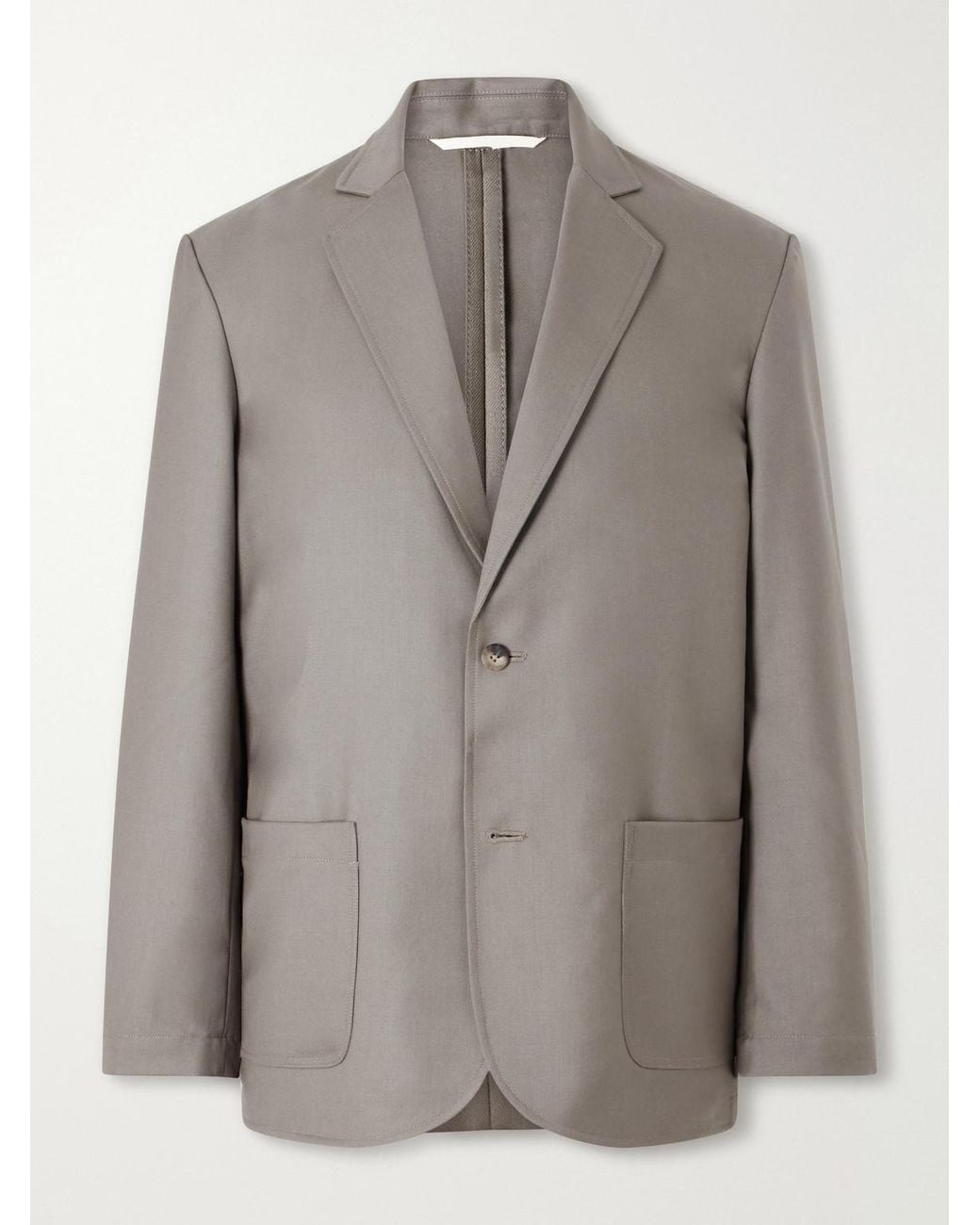 De Bonne Facture Gray Writers Virgin Wool Suit Jacket for men