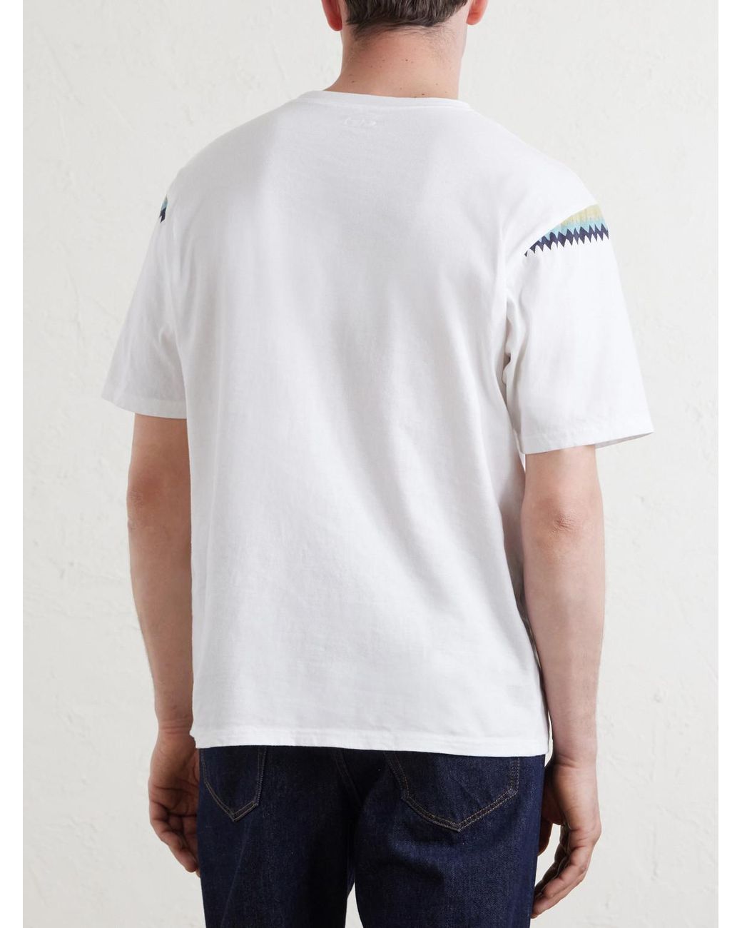 Kapital White Printed Cotton-Jersey T-Shirt for men