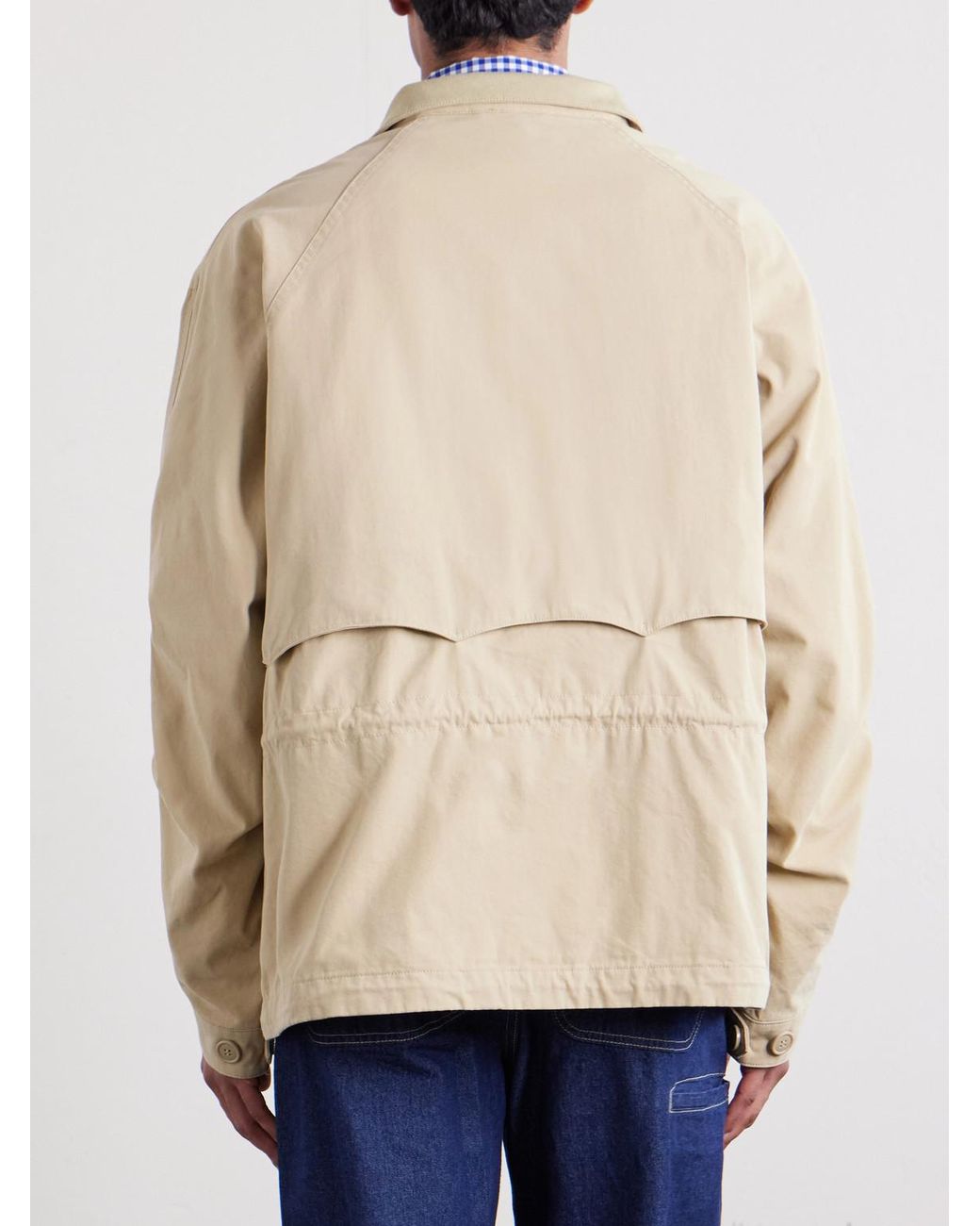 FRIZMWORKS Natural Harrington Cotton-Blend Jacket for men