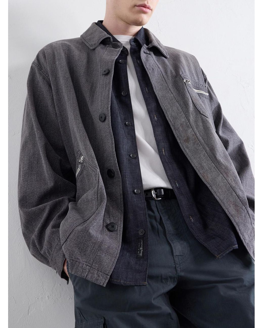 Visvim Gray Eclair Denim Jacket for men