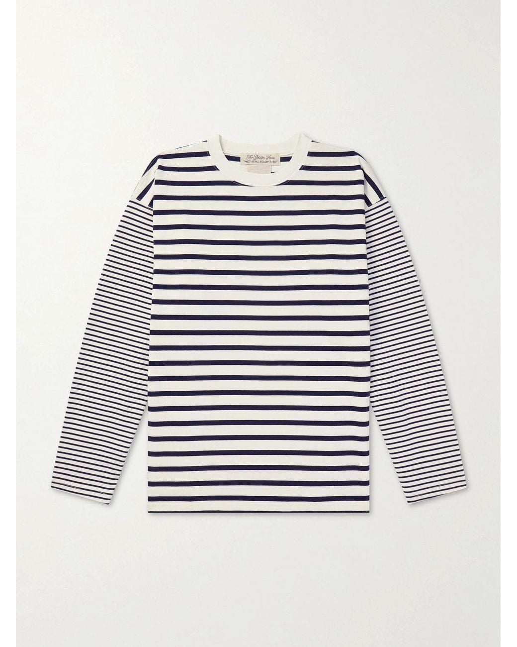 Remi Relief Blue Striped Cotton-jersey T-shirt for men