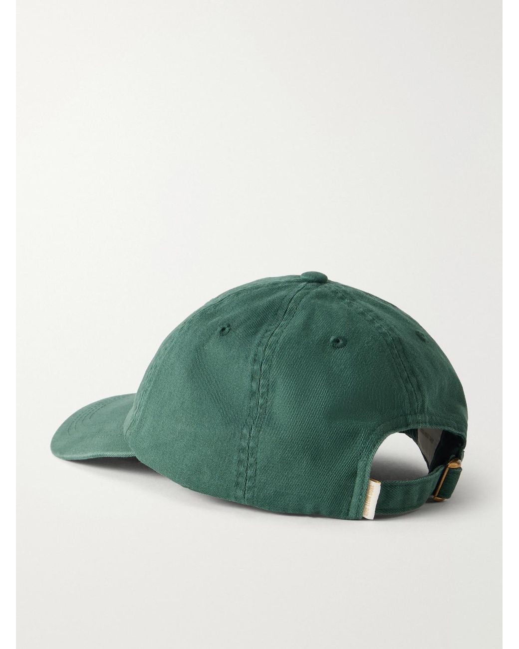 Aimé Leon Dore Green Logo-Embroidered Cotton-Twill Baseball Cap for men
