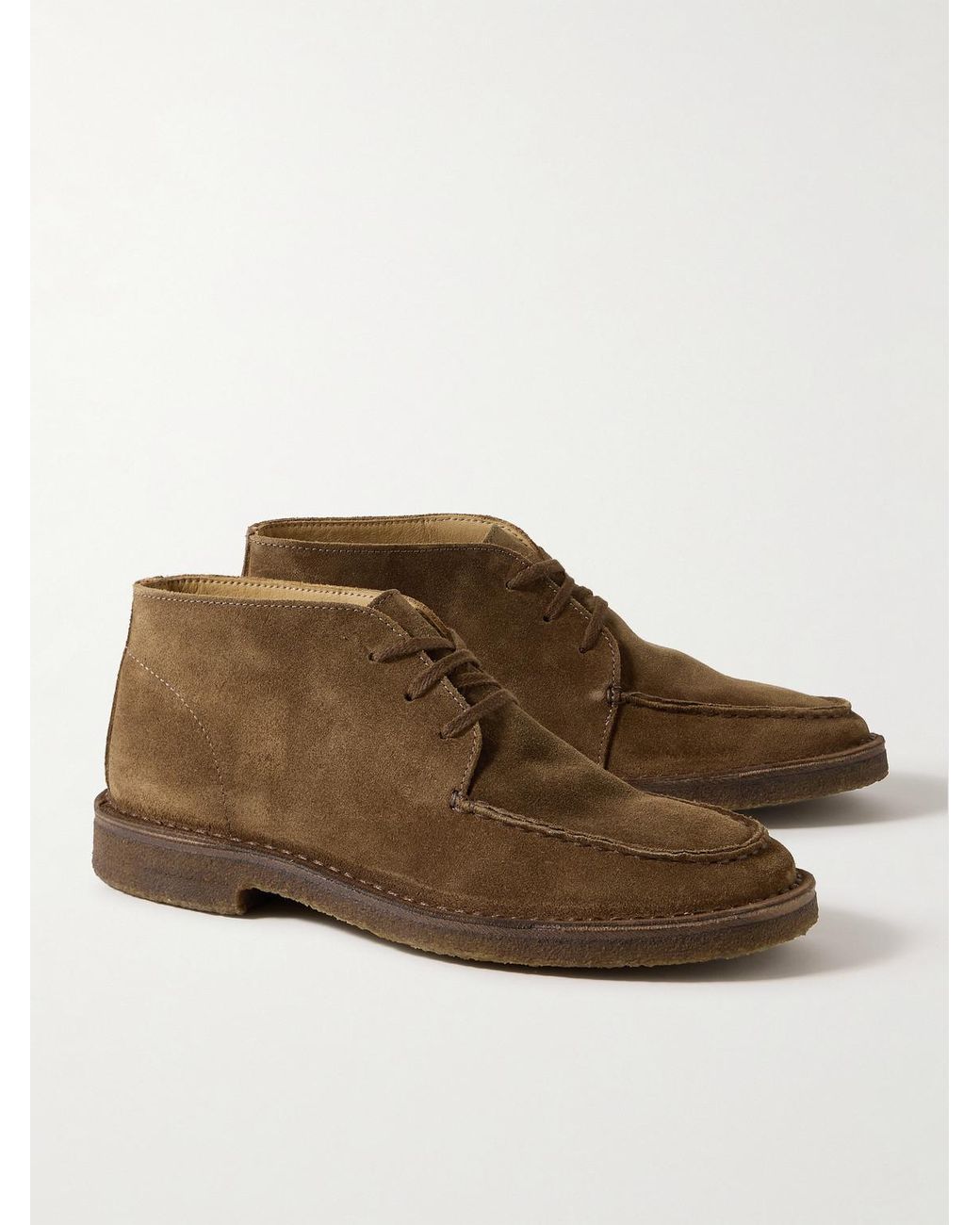 Drake's Brown Crosby Suede Chukka Boots for men