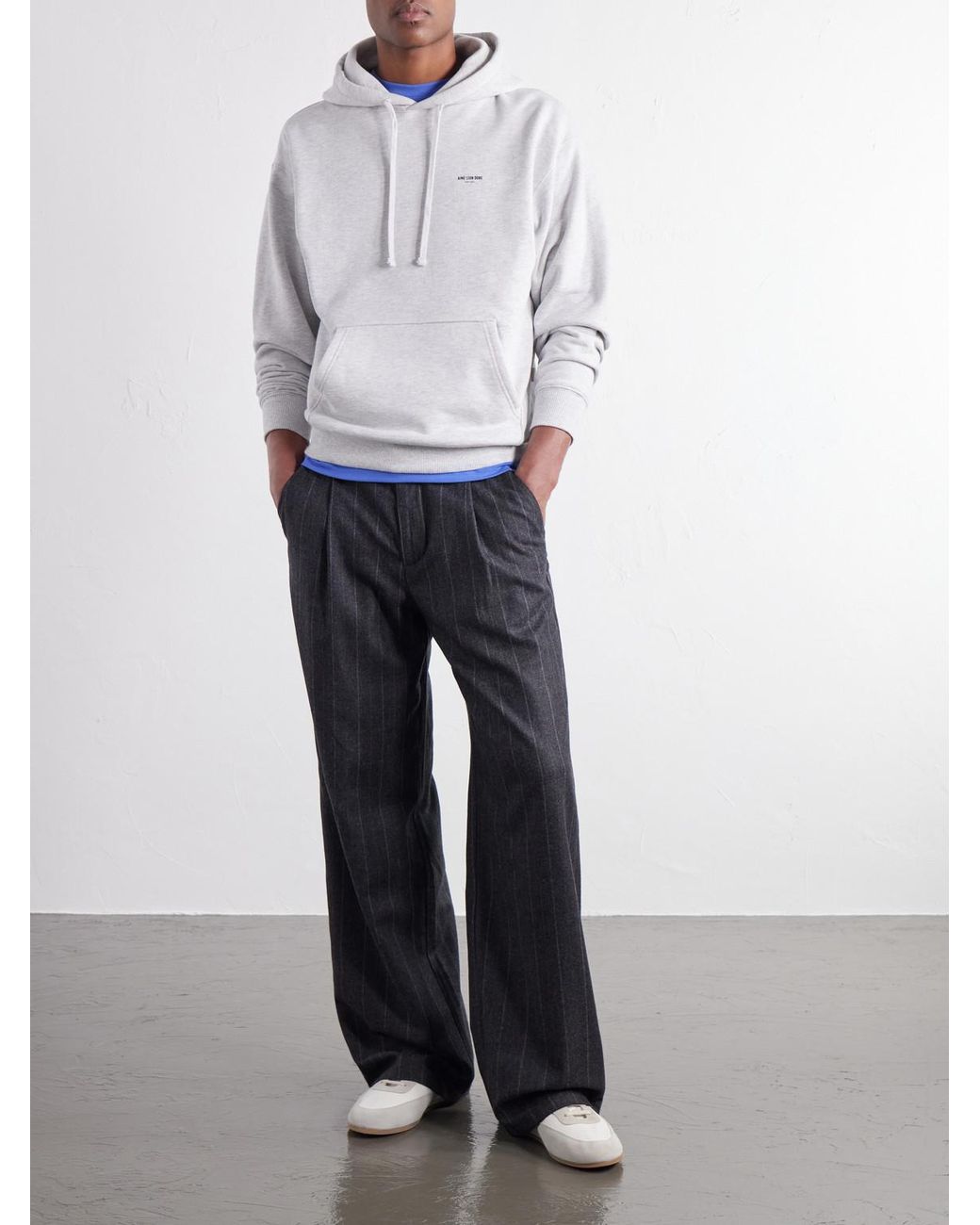 Aimé Leon Dore White Logo-Print Cotton-Jersey Hoodie for men