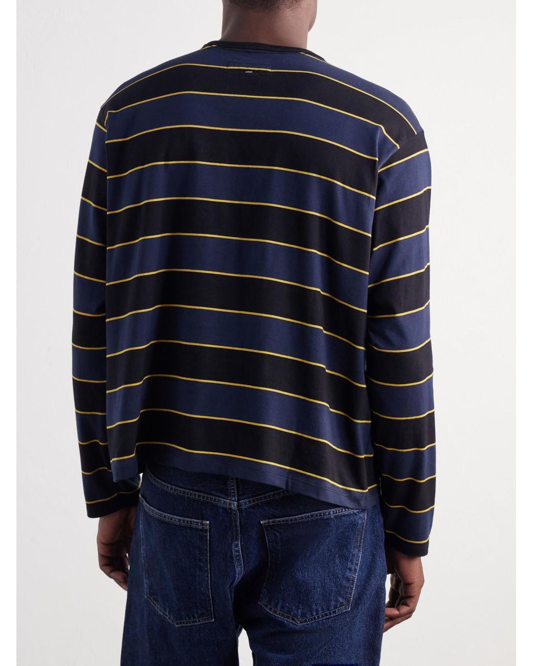 Rag & Bone Blue Striped Cotton-Jersey T-Shirt for men