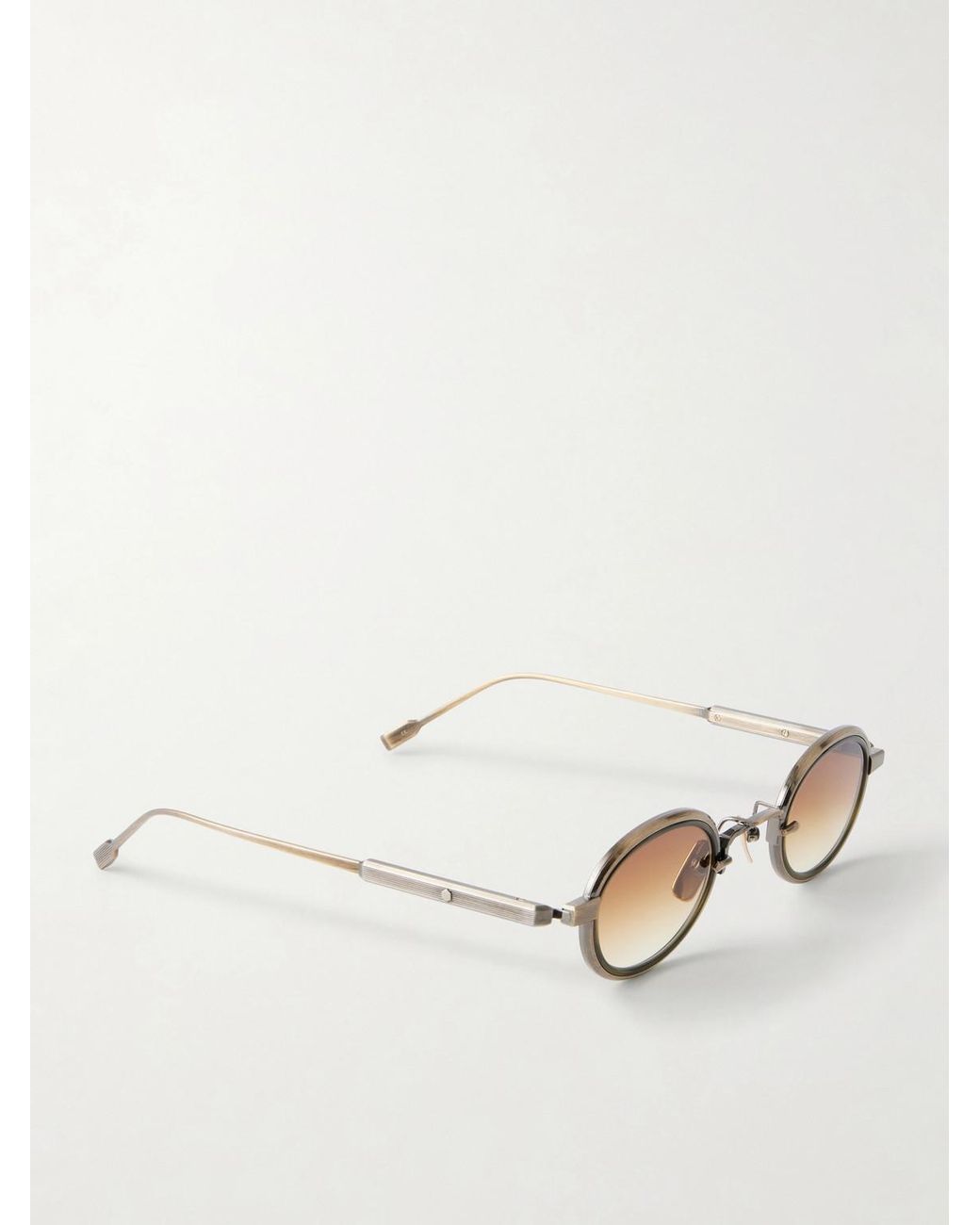 sato Natural Algedi-T Round-Frame Titanium Sunglasses for men