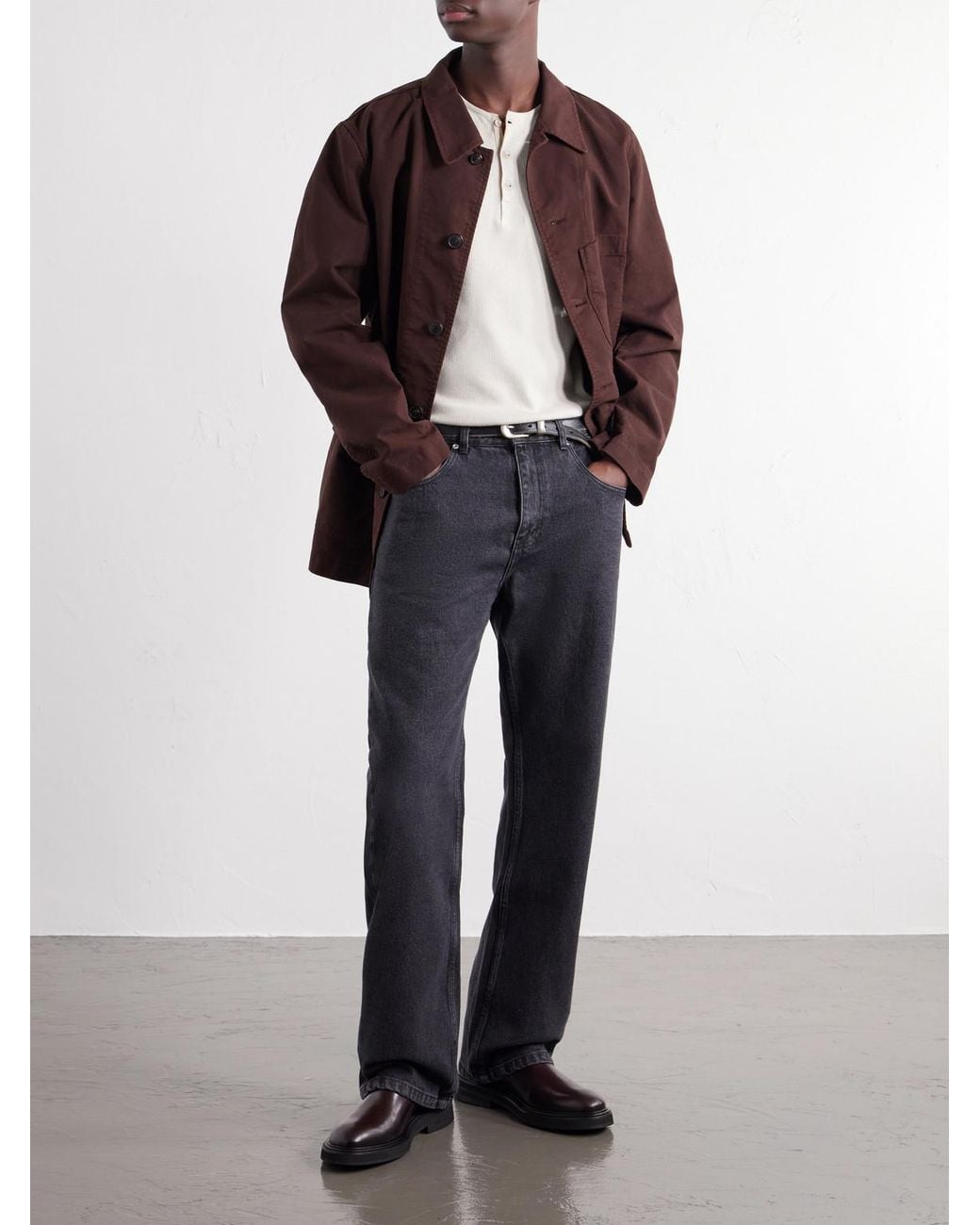 Second Layer Blue Big Papi Straight-Leg Jeans for men