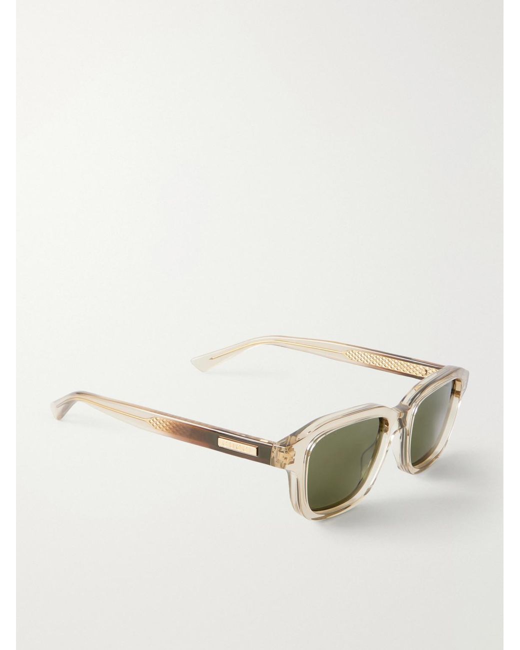 Gucci Green The Wirecore Square-frame Acetate Sunglasses for men