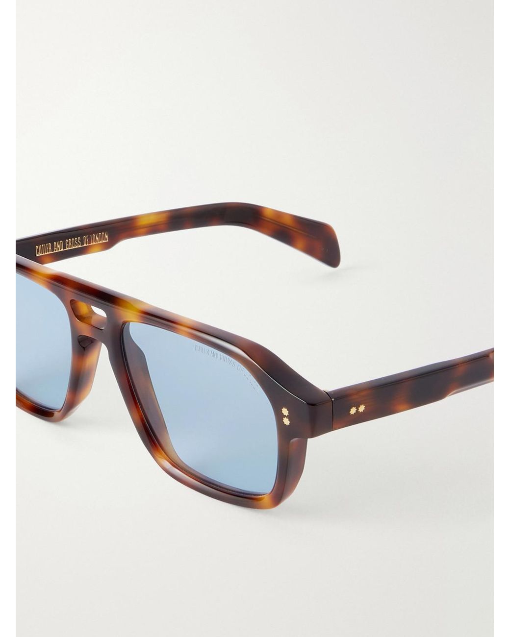Cutler & Gross Blue Gr15 Aviator-Style Acetate Sunglasses for men