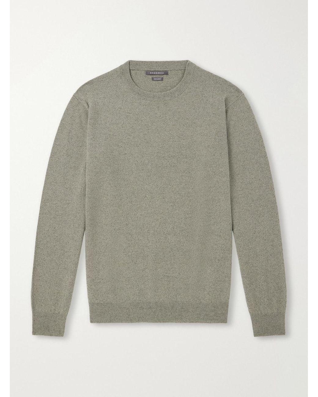 Begg x Co Gray Heriot Cashmere Sweater for men
