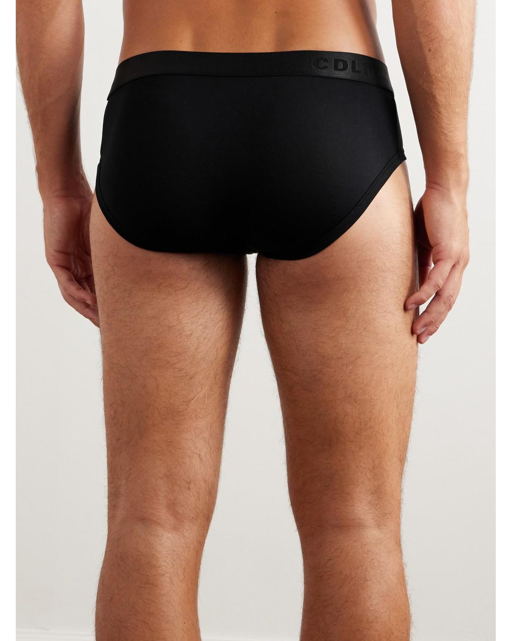 CDLP Black Three-Pack Stretch-Lyocell Briefs for men