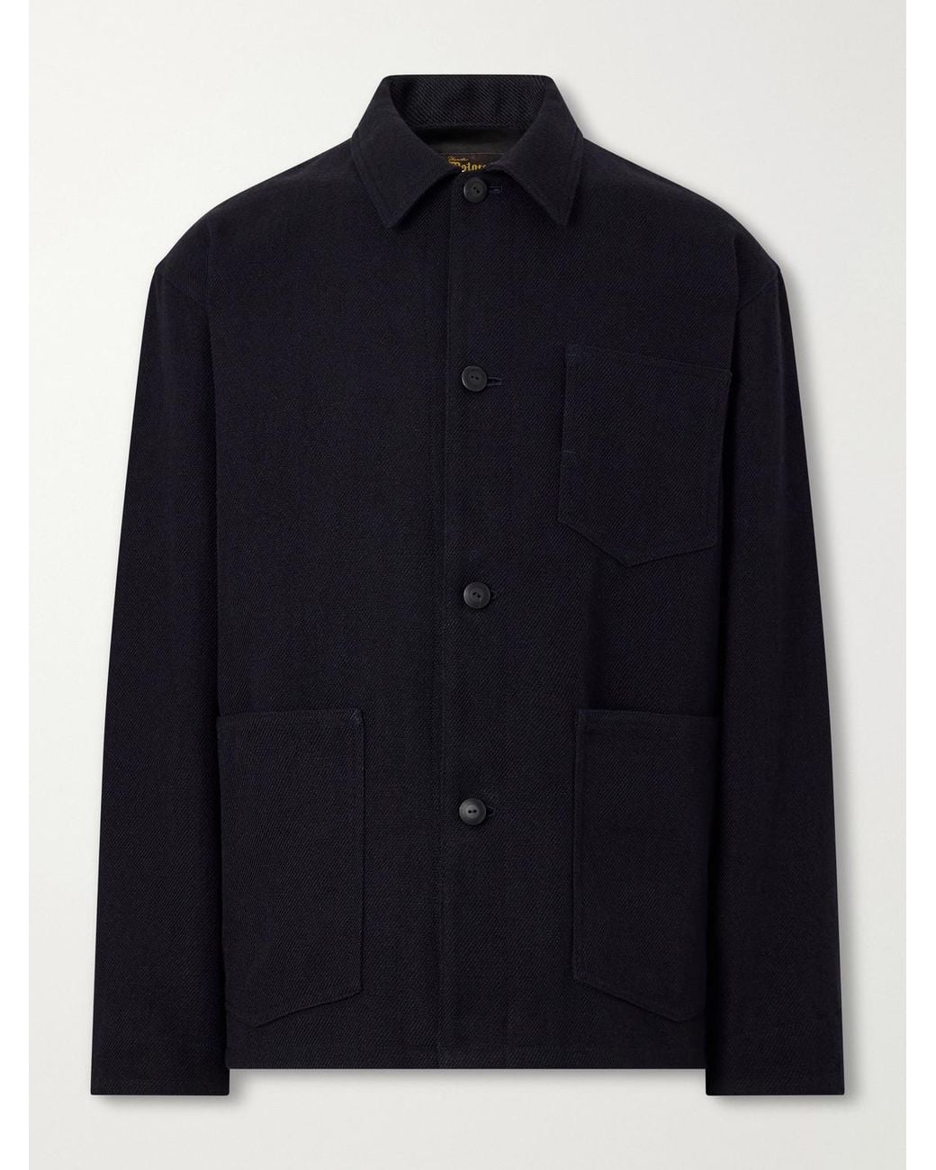 Visvim Blue Baker Textured Wool And Linen-Blend Jacket for men