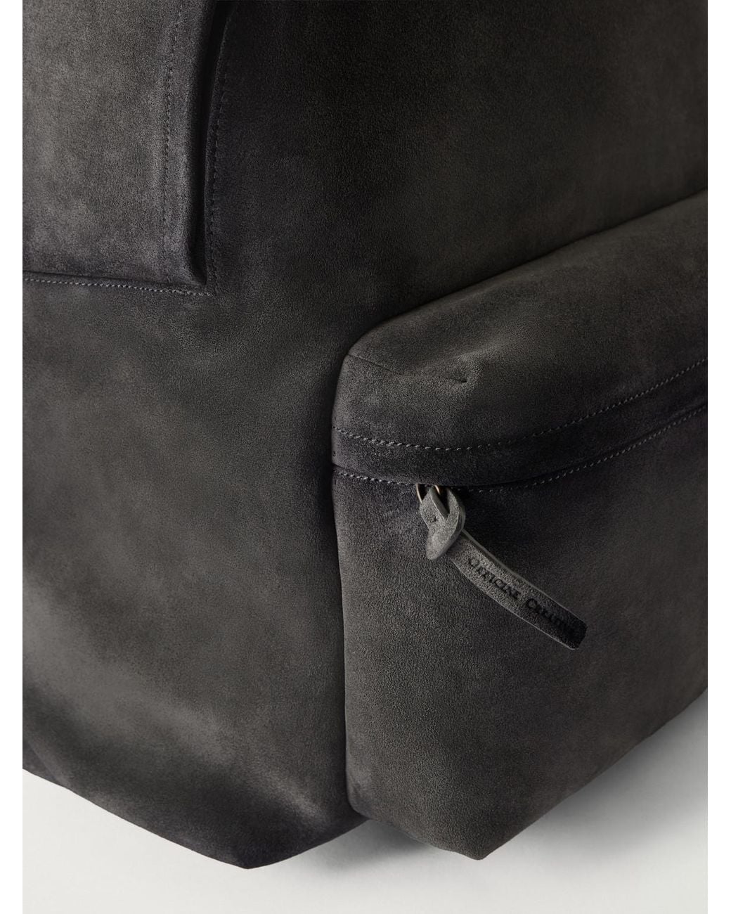 Officine Creative Black Oc Pack/001 Suede Backpack for men
