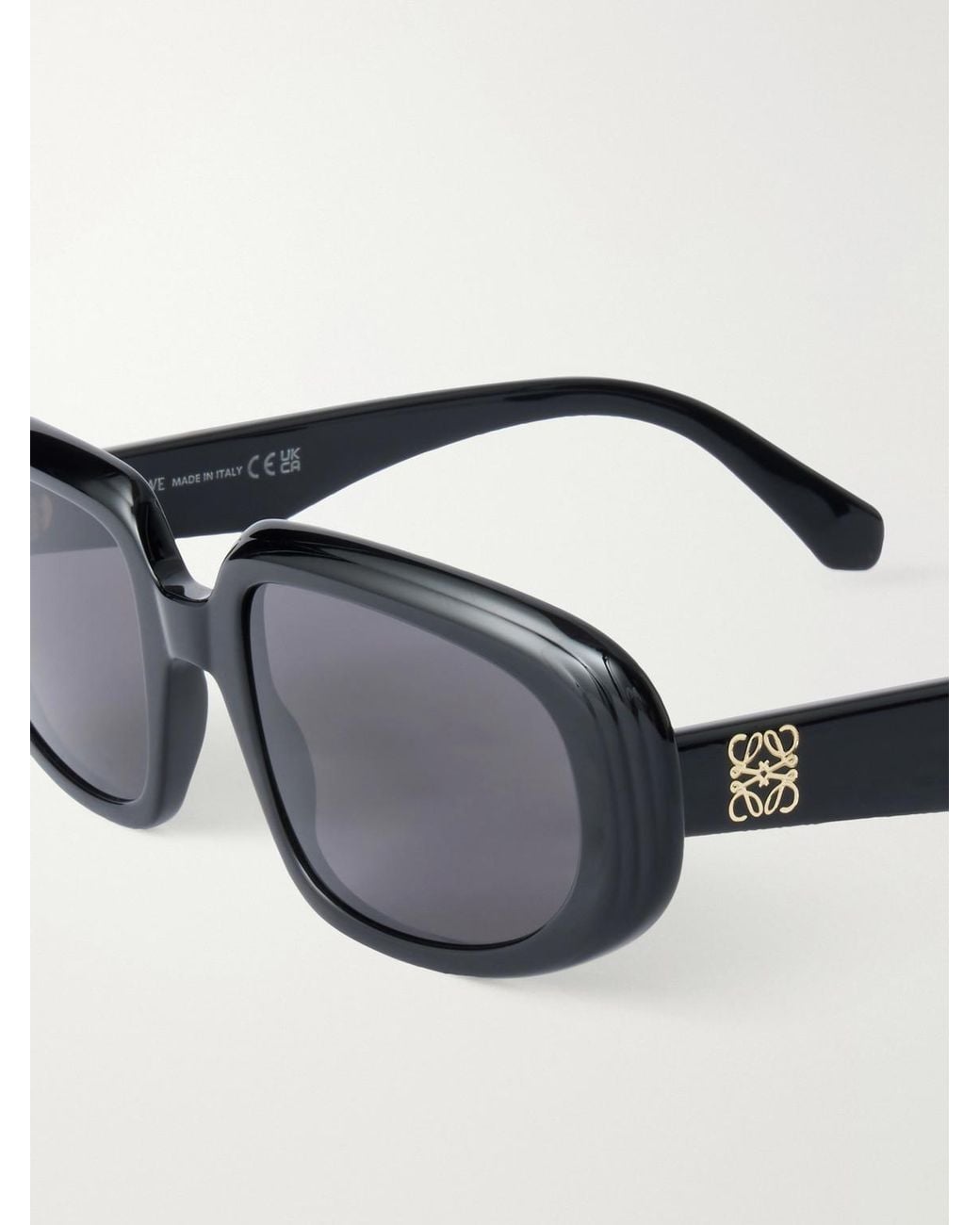 Loewe Blue Anagram Round-Frame Acetate Sunglasses for men