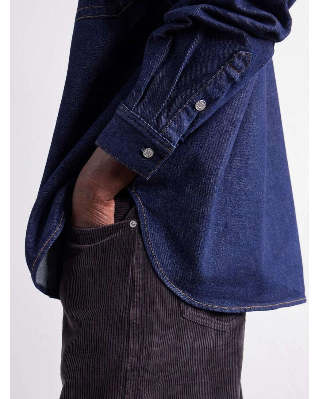 Agolde Blue Crave Denim Overshirt for men