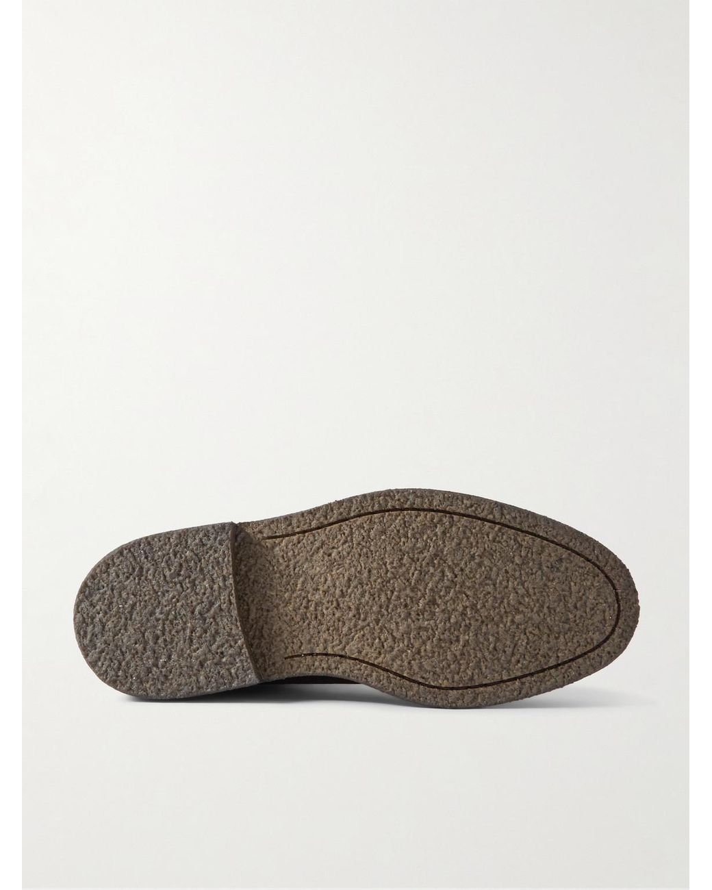 Common Projects Brown Waxed-Suede Chelsea Boots for men