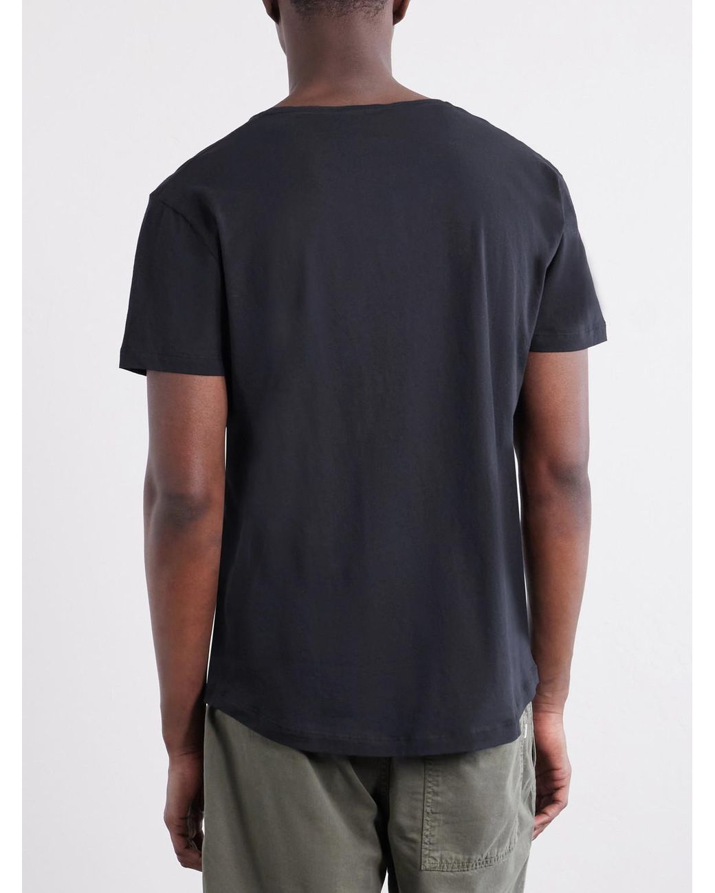 Orlebar Brown Black Cotton-Jersey T-Shirt for men