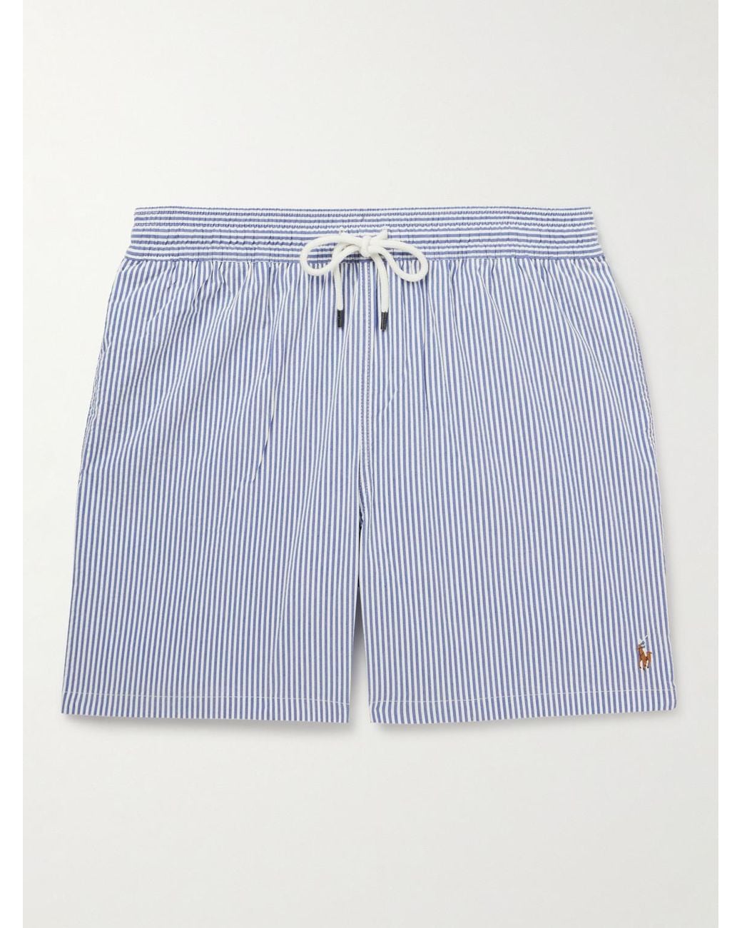 Polo Ralph Lauren Men's Cotton Blend Swim Boxer Shorts White