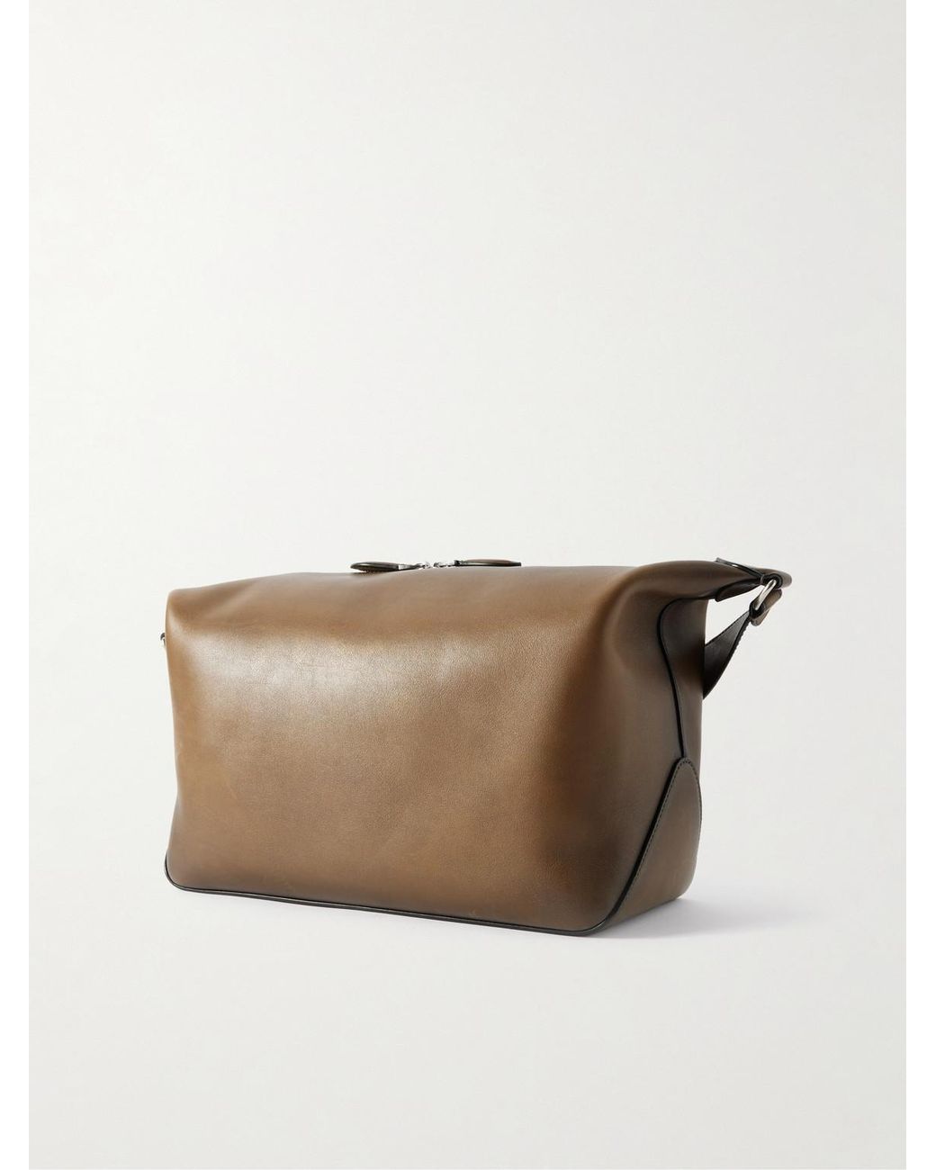 Berluti Brown Toujours Soft Leather Messenger Bag for men
