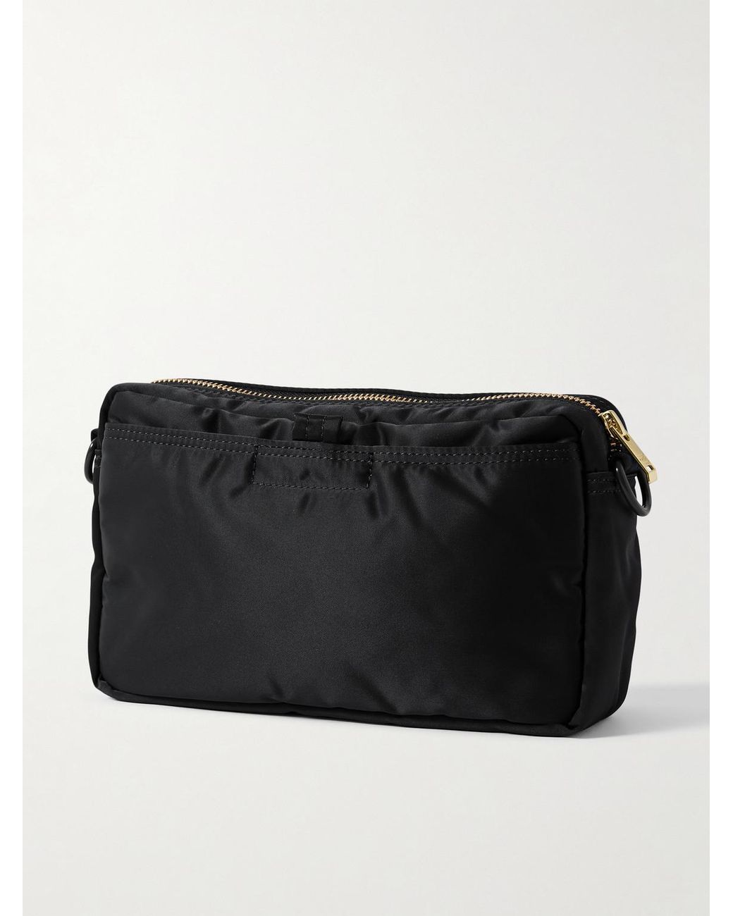 Porter-Yoshida and Co Black Tanker Sling Nylon-Twill Messenger Bag for men