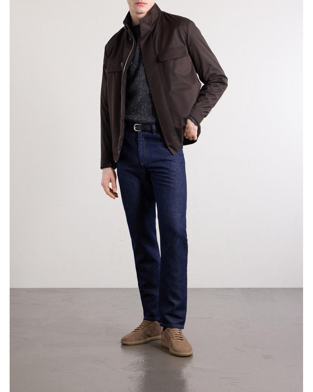 Zegna Blue Straight-leg Jeans for men