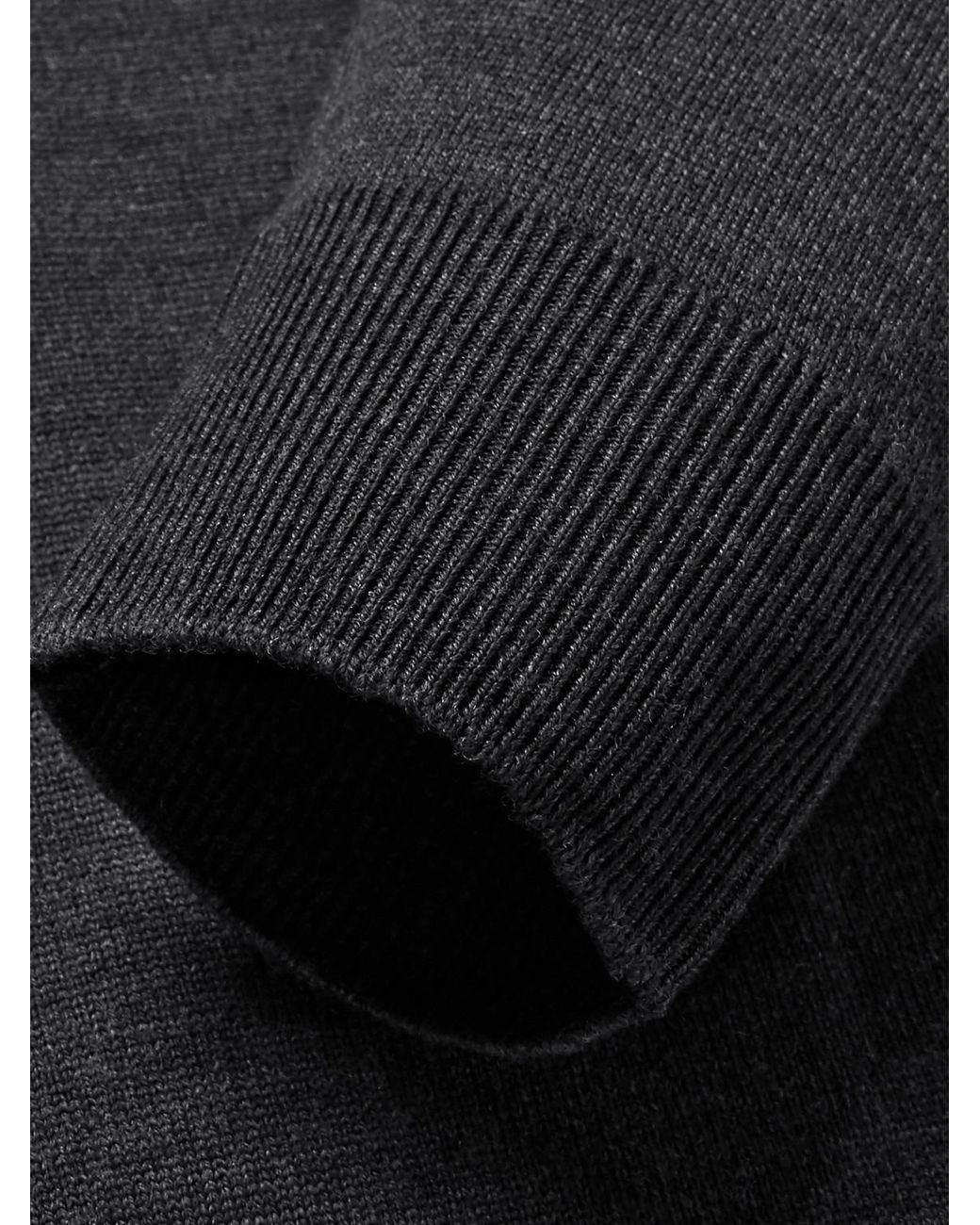 John Smedley Black Claygate Merino Wool Zip-up Cardigan for men
