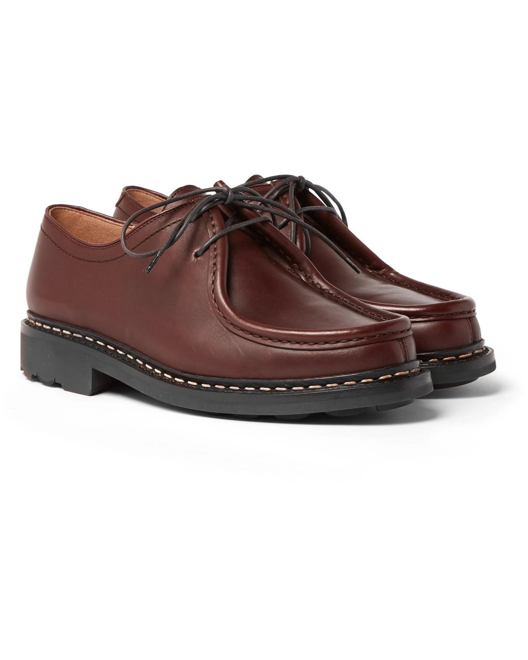 Heschung Thuya Leather Derby Shoes in Brown for Men | Lyst