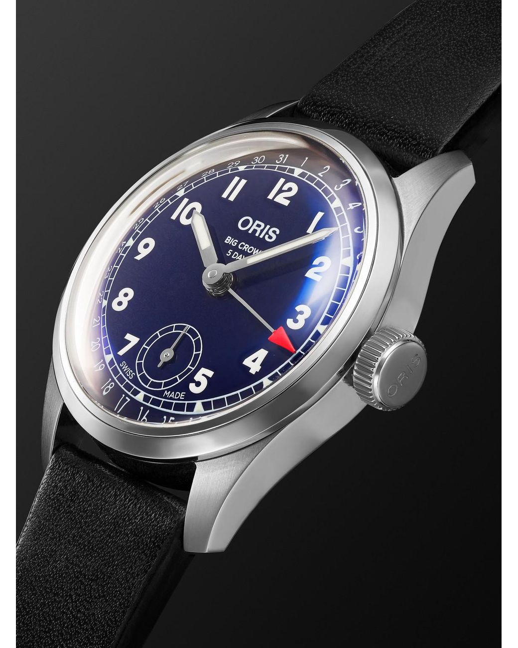 Oris Black Big Crown Pointer Date Automatic Stainless Steel Watch, Ref. 01 403 7776 4065-07 5 19 11 for men