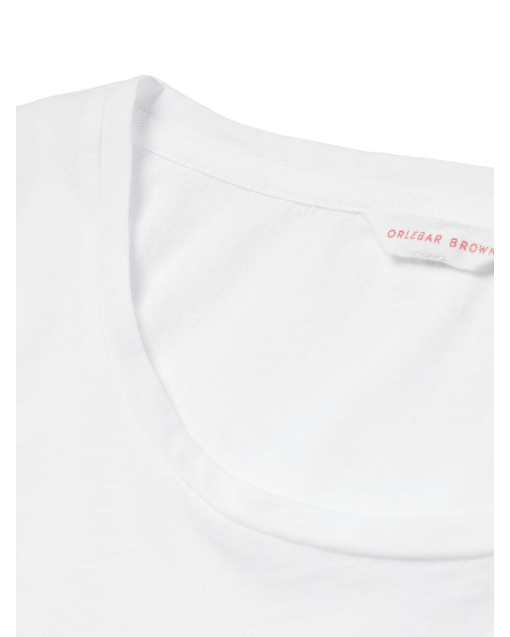 Orlebar Brown White Ob-T Slim-Fit Cotton-Jersey T-Shirt for men