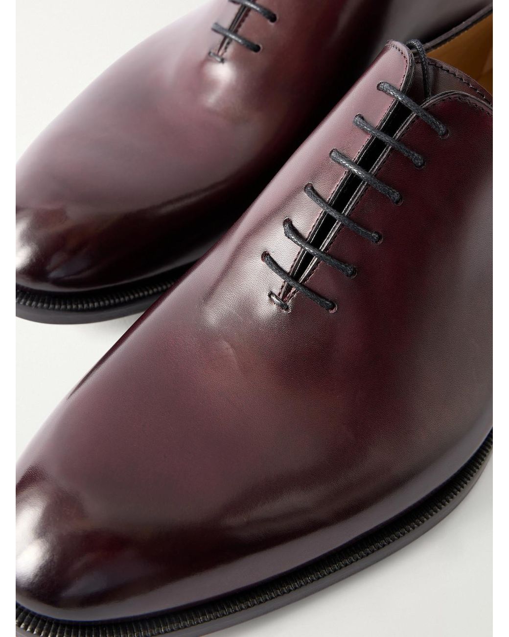 Mr P. Brown Leather Oxford Shoes for men