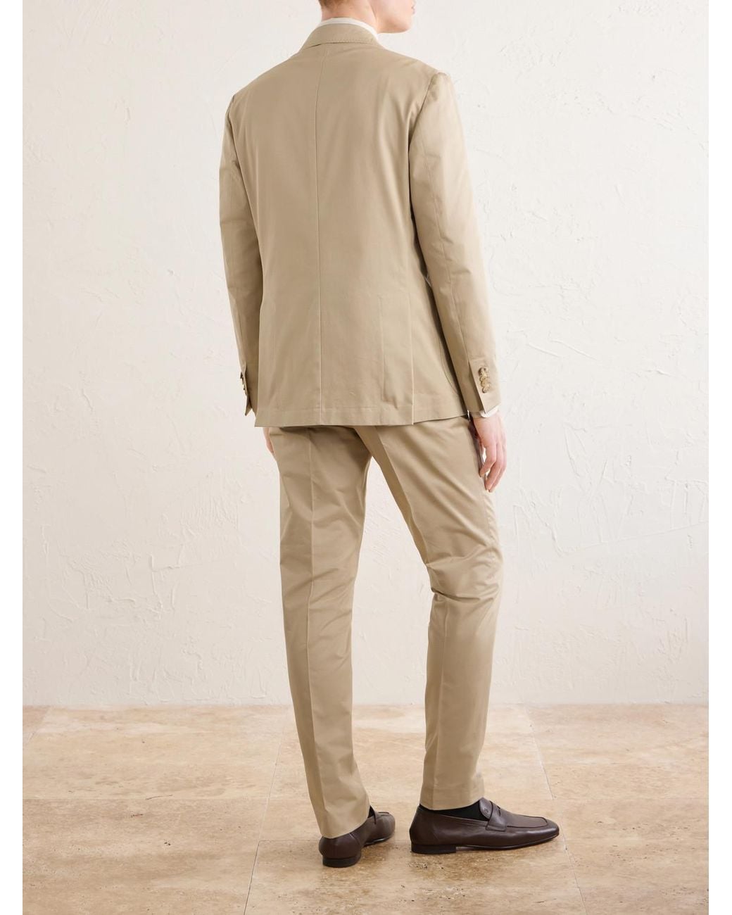 De Petrillo Natural Cotton Suit Jacket for men
