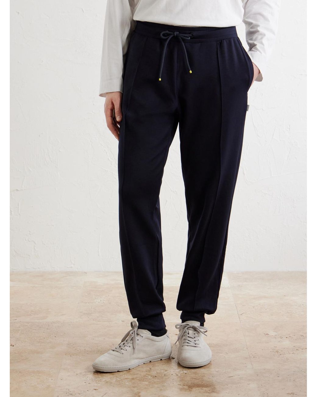 Paul Smith Blue Tapered Lyocell-blend Jersey Sweatpants for men
