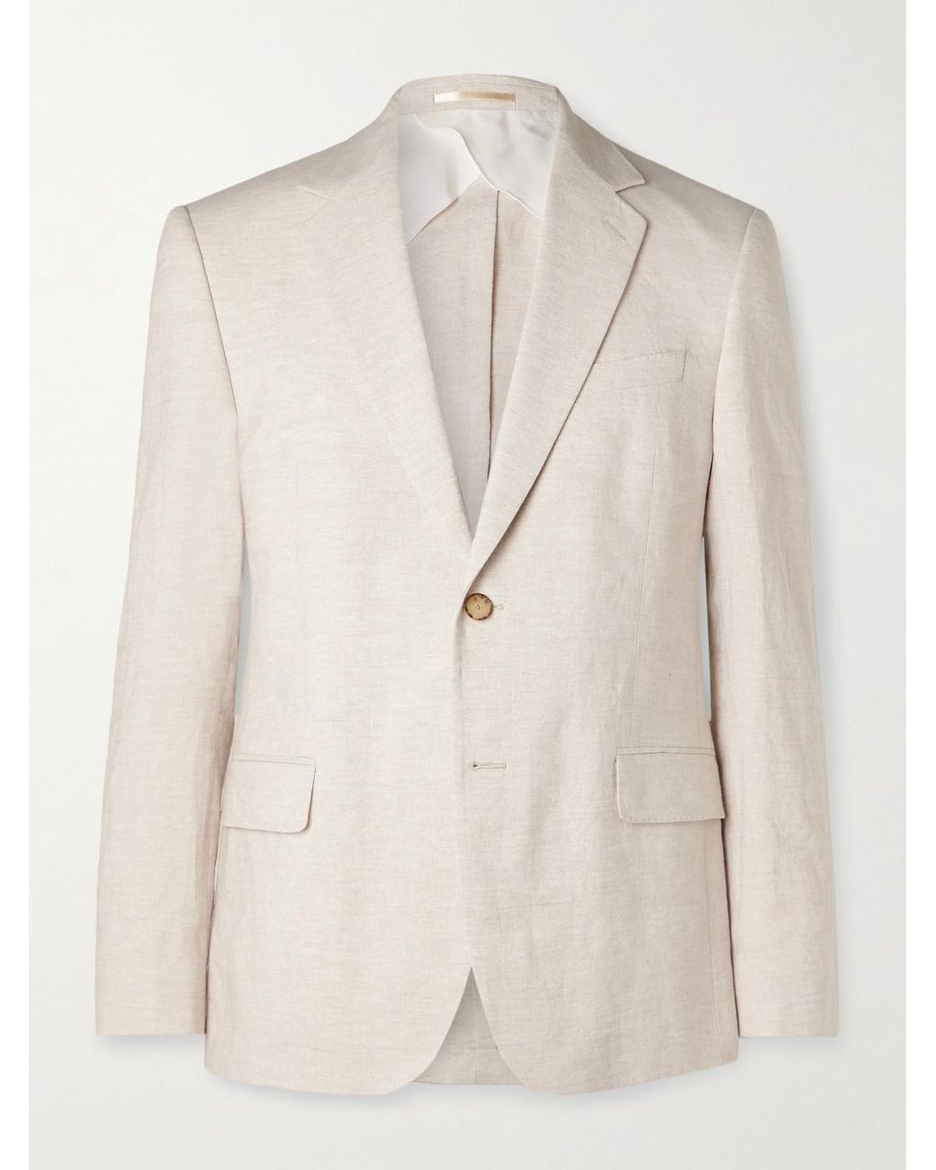 Mr P. Natural Regular-Fit Linen Suit Jacket for men