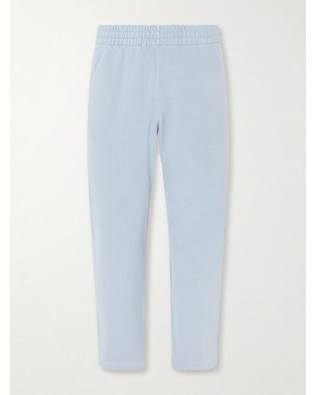 Remi Relief Blue Straight-leg Cotton-jersey Sweatpants for men