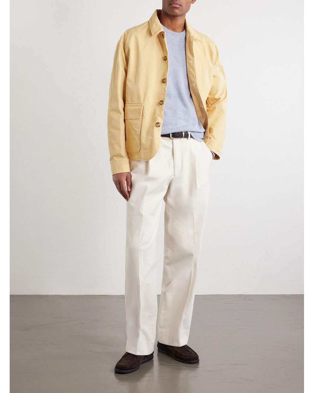 Fedeli Blue Cashmere Sweater for men