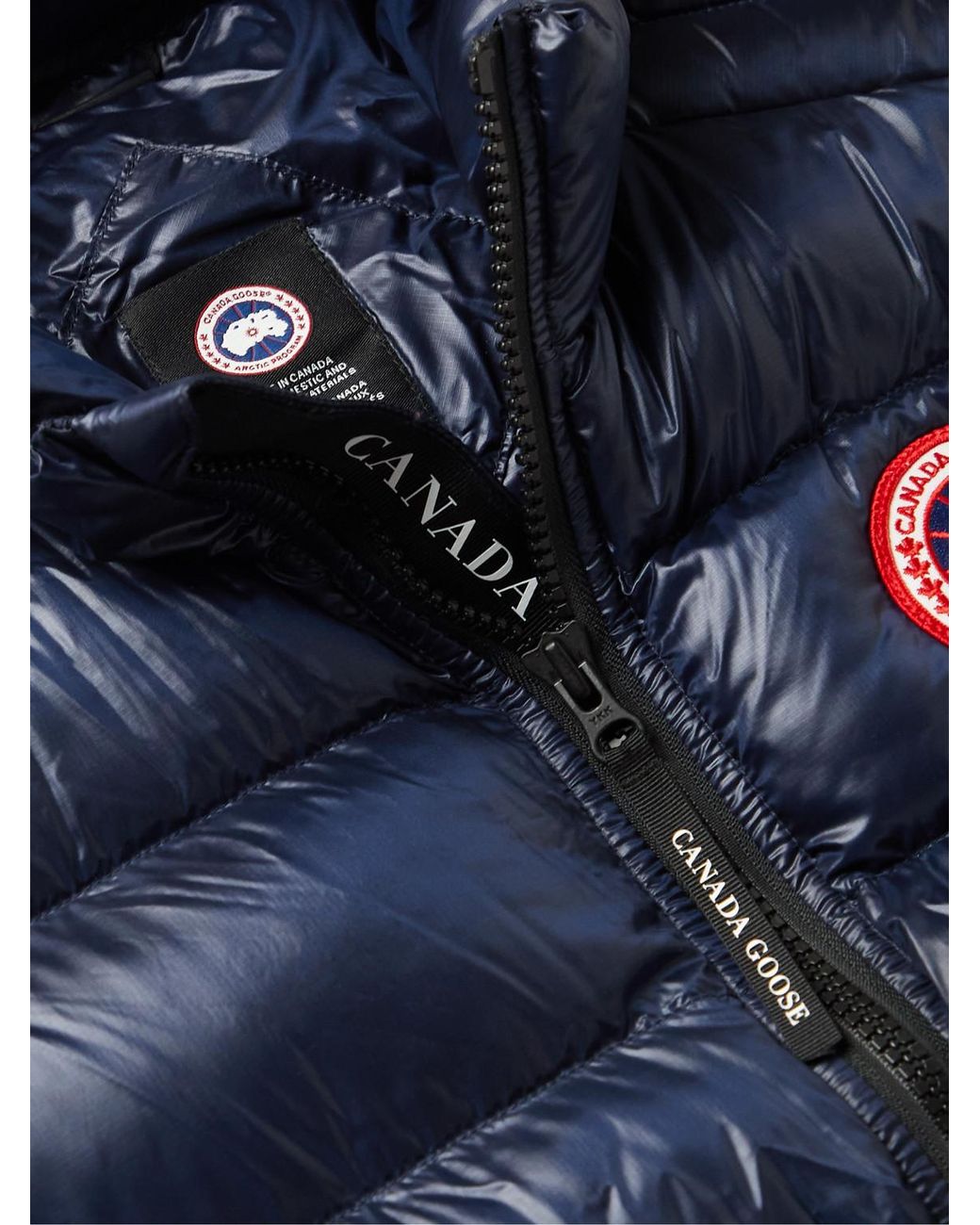 Canada Goose Blue Crofton Slim-Fit Quilted Recycled Nylon-Ripstop Down Gilet for men