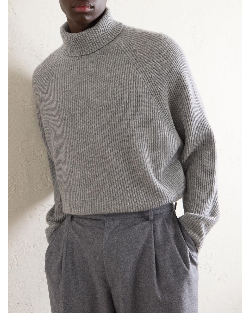 Gabriela Hearst Gray Wigman Cashmere Sweater for men